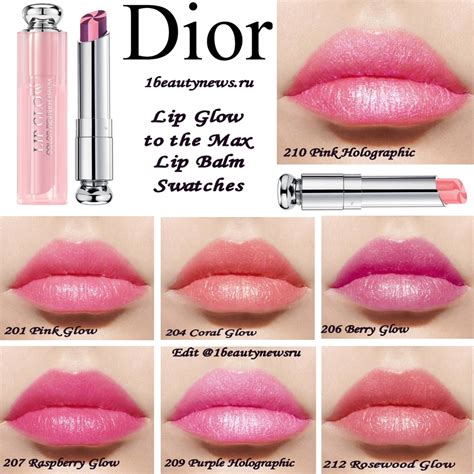 dior 010 lip glow|Dior lip balm shades.